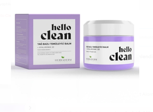 HERBADERMHERBADERM HELLO CLEAN YOĞUN NEMLENDİRİCİ YAĞ BAZLI TEMİZLEYİCİ BALM 100ML