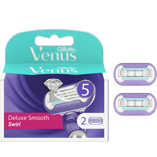 Kadın Tıraş BıçaklarıGİLLETTEGİLLETTE VENUS SWİRL YEDEK KADIN TIRAŞ BIÇAĞI 2'Lİ