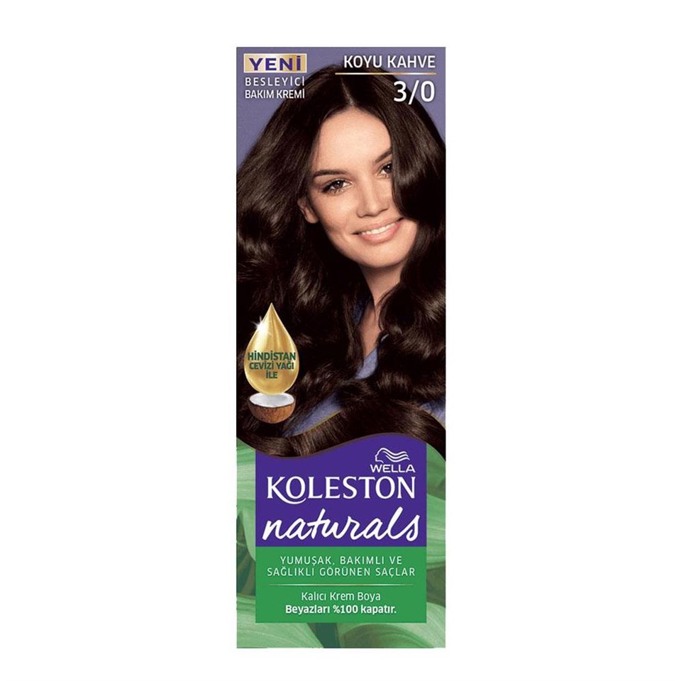 KOLESTON NATURALS SAÇ  BOYASI KOYU KAHVE 3,0