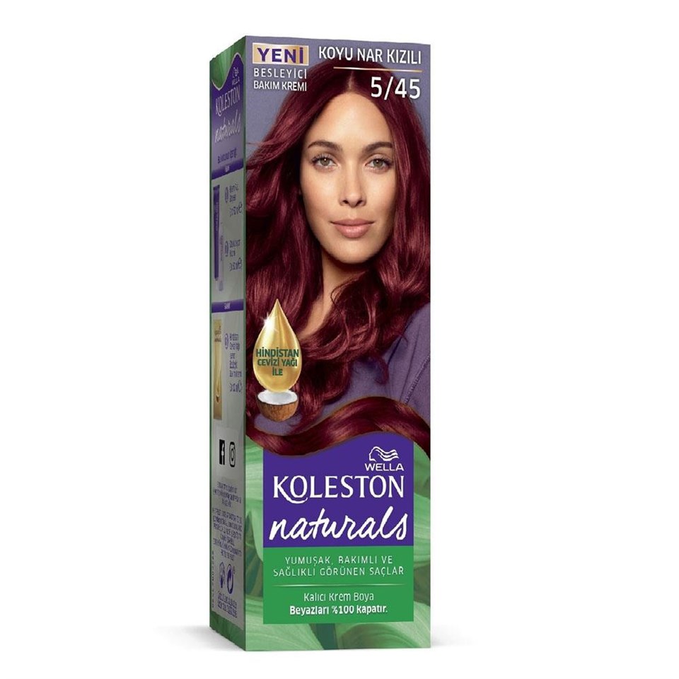KOLESTON NATURALS SAÇ BOYASI KOYU NAR KIZILI 5,45