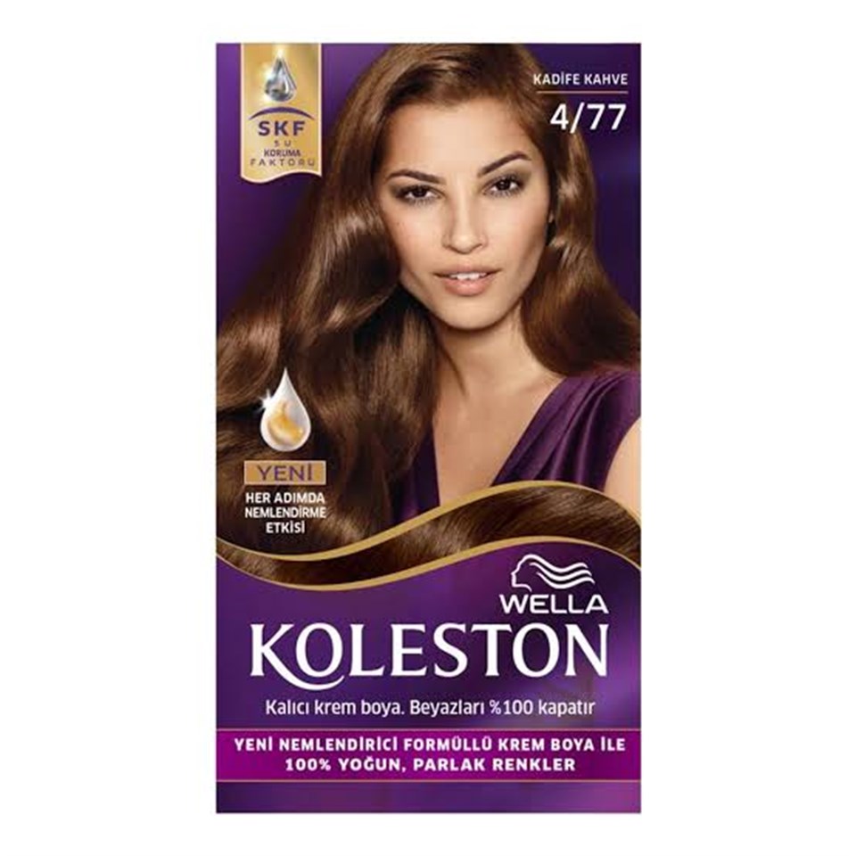 KOLESTON SET SAÇ BOYASI KADİFE KAHVE 4/77