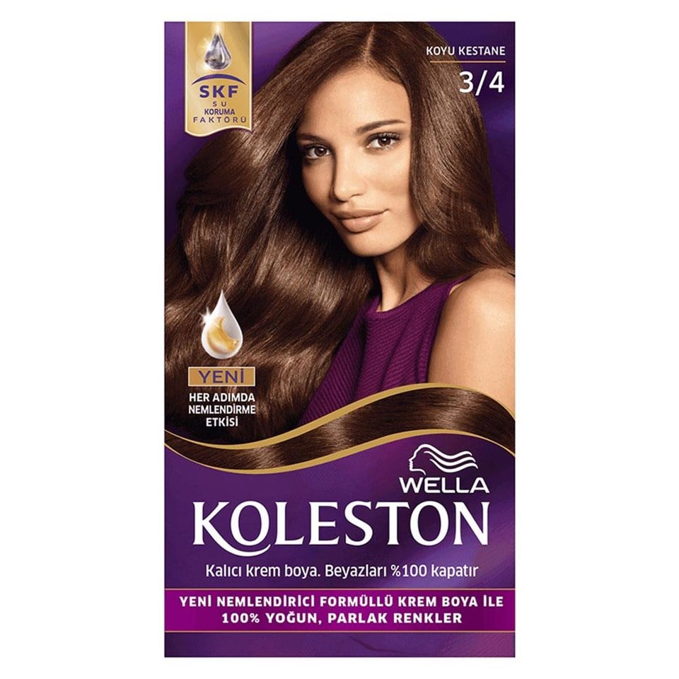 KOLESTON SET SAÇ BOYASI KOYU KESTANE 3/4