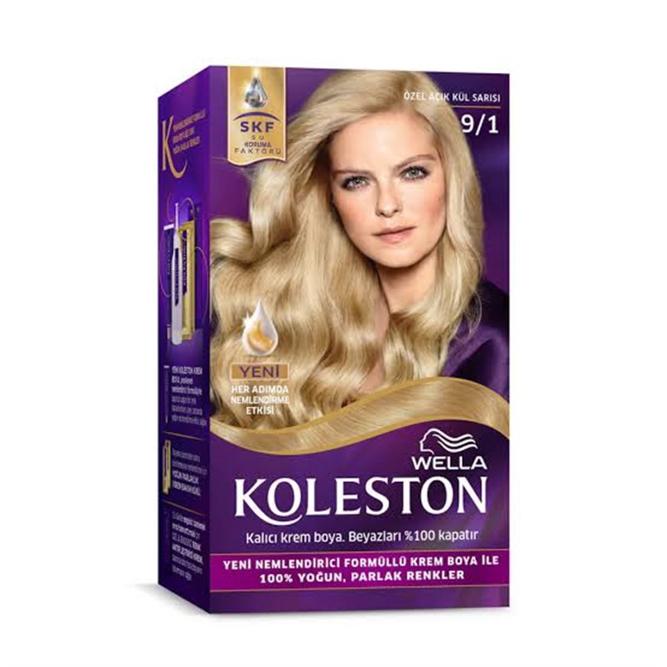 KOLESTON SET SAÇ BOYASI ÖZEL AÇIK KÜL SARISI 9/1
