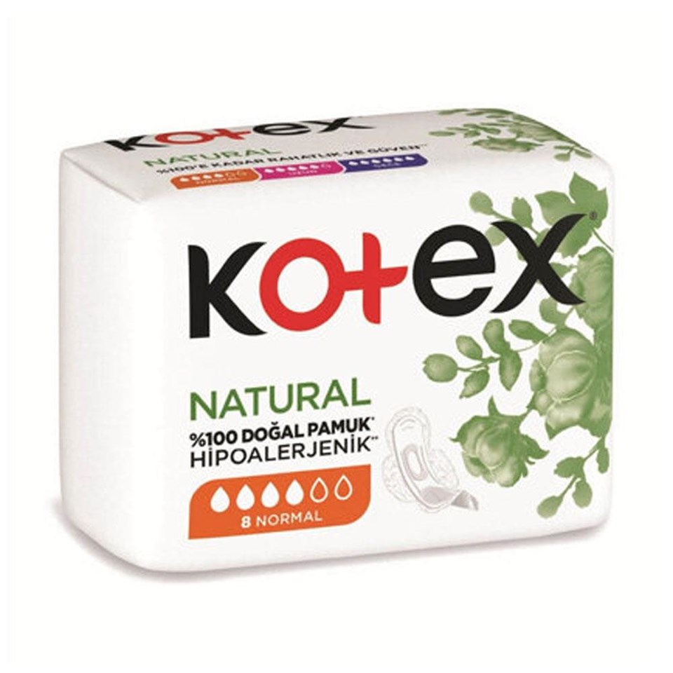 KOTEX NATURAL HİJYENİK PED ULTRA SİNGLE NORMAL 8 ADET