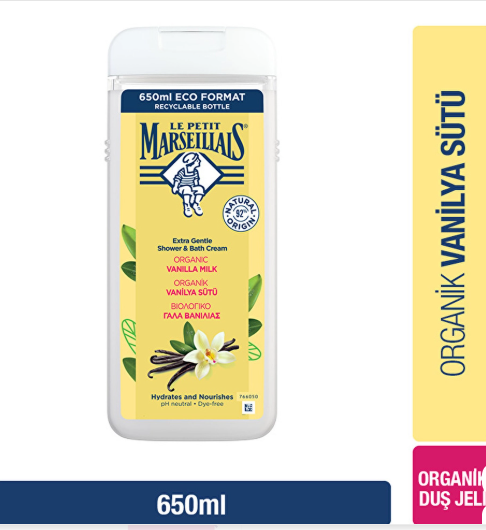 LE PETİT MARSEİLLAİSLE PETİT MARSEİLLAİS DUŞ JELİ VANİLYA SÜTÜ 650 ML