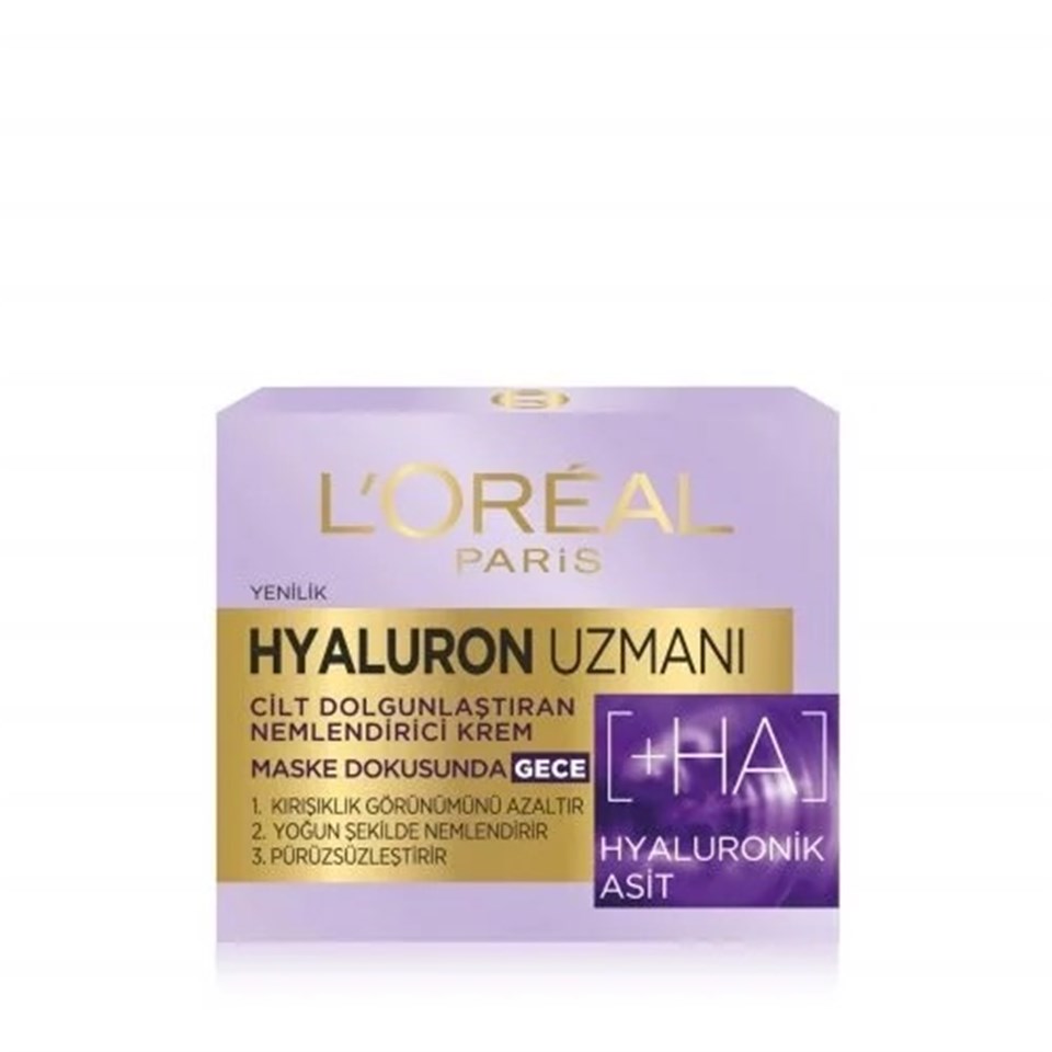 L'ORÉAL PARİS HYALURON UZMANI CİLT BAKIM DOLGUNLAŞTIRAN NEMLENDİRİCİ KREM GECE