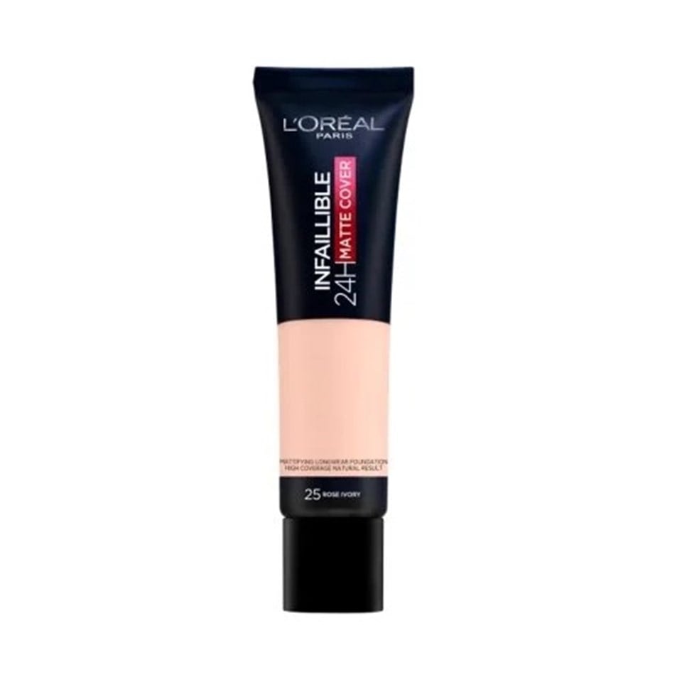 L'ORÉAL PARIS INFAILLIBLE 24H MATTE COVER YÜKSEK KAPATICI FONDÖTEN - 25 ROSE IVORY