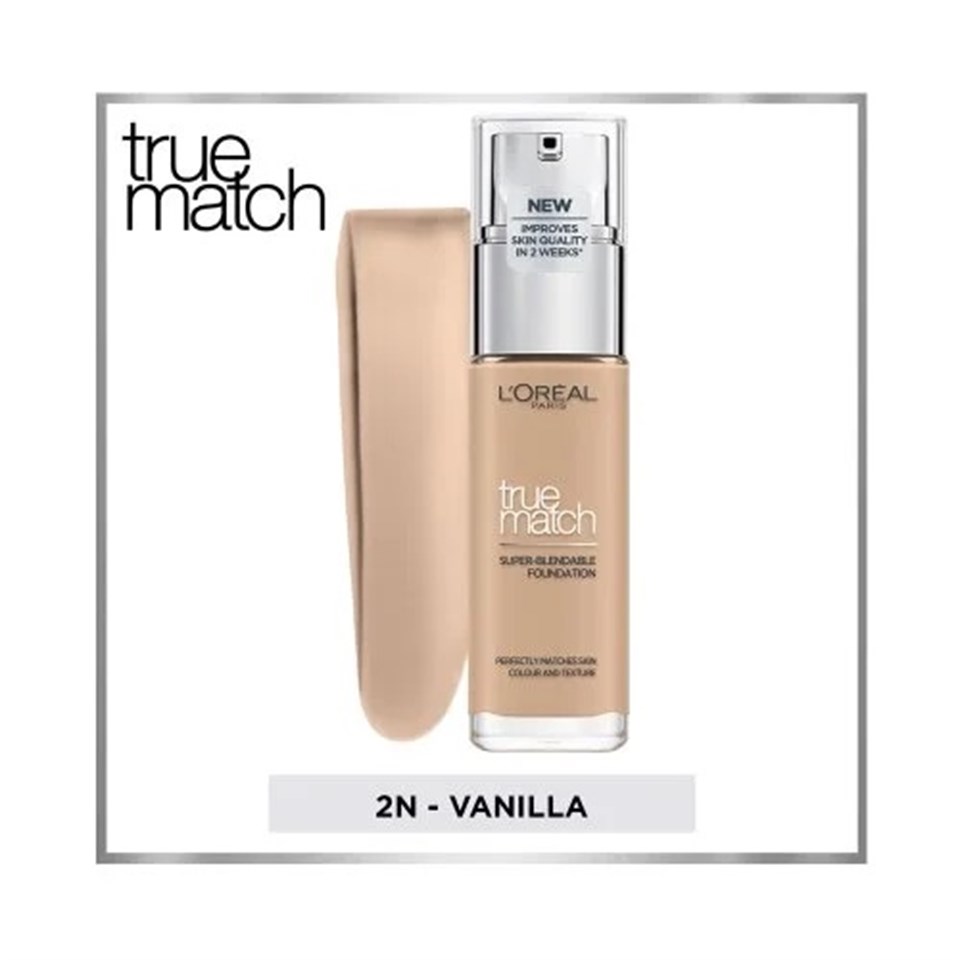 L'ORÉAL PARIS TRUE MATCHCILT BAKIM ETKILI FONDÖTEN 2.N VANILLA