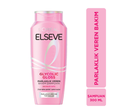 LOREAL ELSEVEELSEVE GLYCOLİC GLOSS PARLAKLIK VEREN BAKIM ŞAMPUANI 300 ML