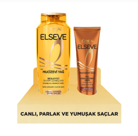 LOREAL ELSEVEELSEVE MUCİZEVİ YAĞ ŞAMPUAN 400 ML + KREM 150 ML