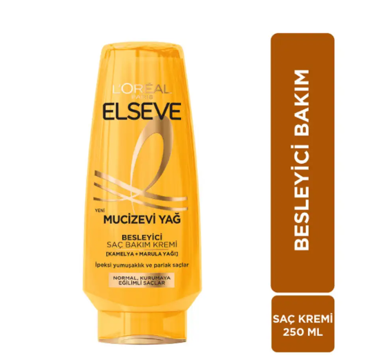 LOREAL ELSEVELOREAL PARİS ELSEVE MUCİZEVİ YAĞ BESLEYİCİ SAÇ BAKIM KREMİ 250 ML