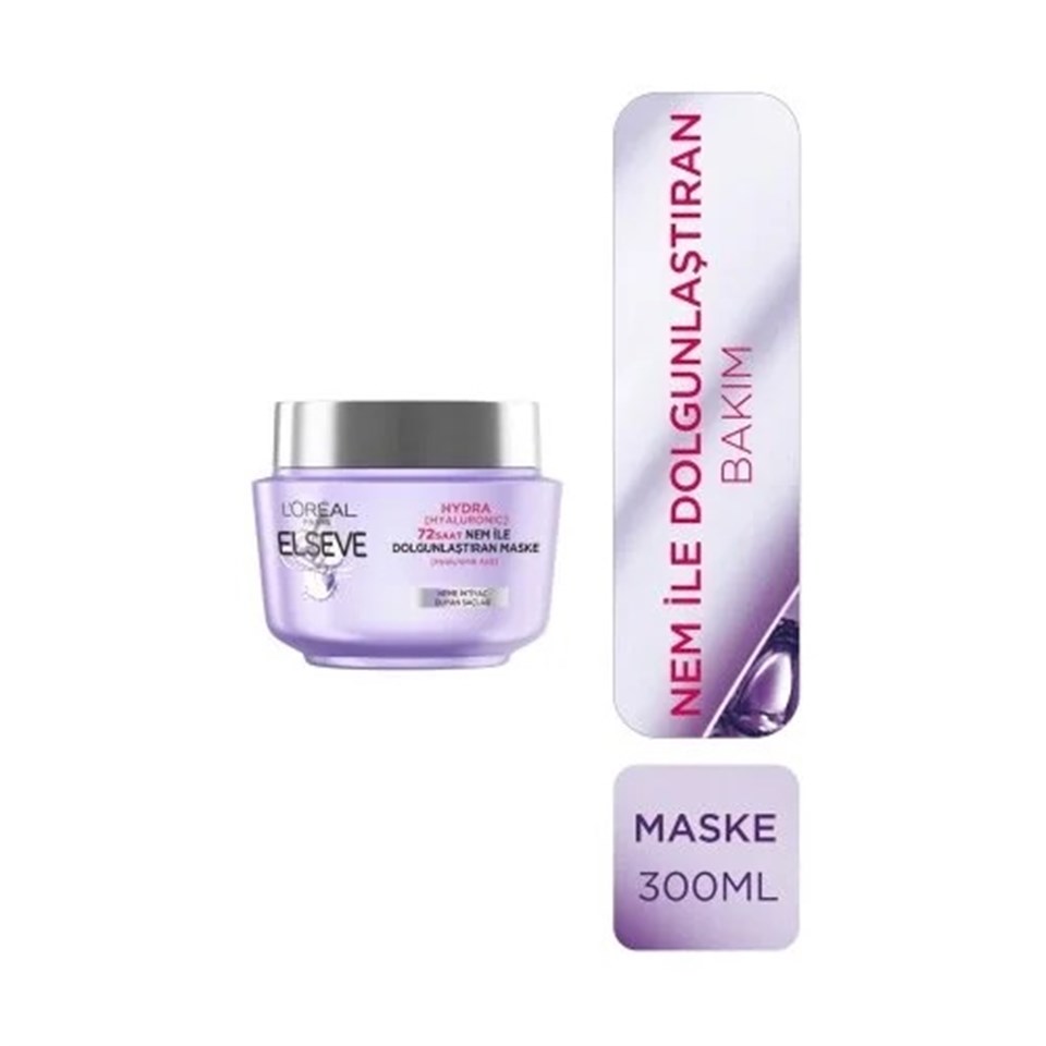 LOREAL PARİS ELSEVE HYDRA 72 SAAT NEM İLE DOLGUNLAŞTIRAN MASKE 300ML