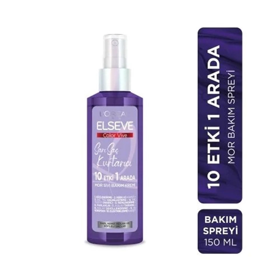 LOREAL PARİS ELSEVE SARI SAÇ KURTARICI MOR SIVI BAKIM KREMİ 150ML