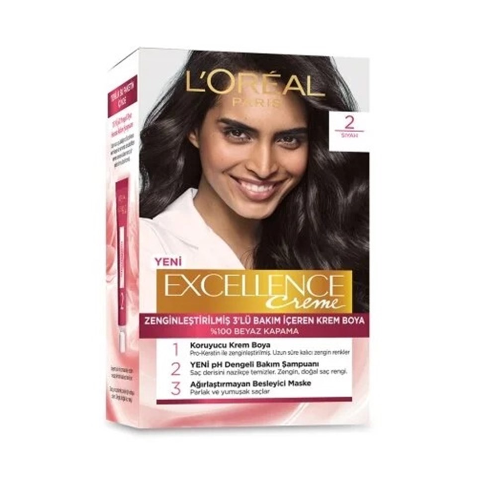 LOreal Paris Excellence Cream  Boya 2 Siyah