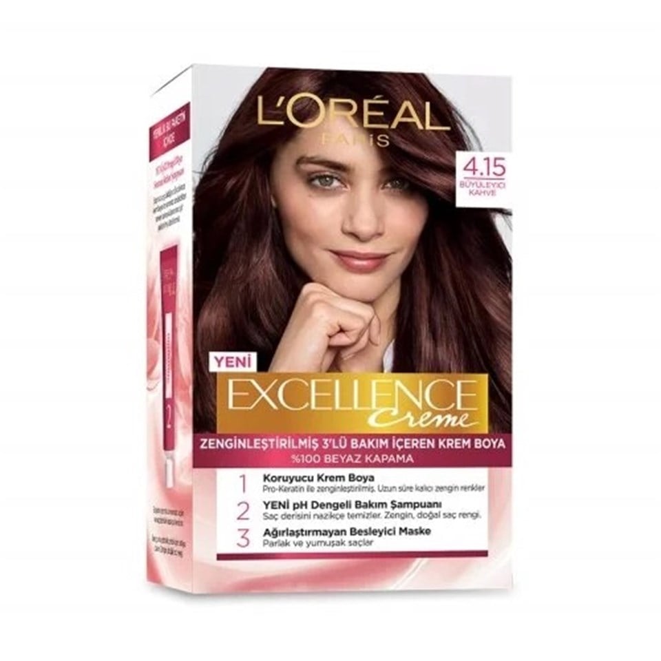 LOreal Paris Excellence Cream  Boya 4,15 Büyüleyici Kahve