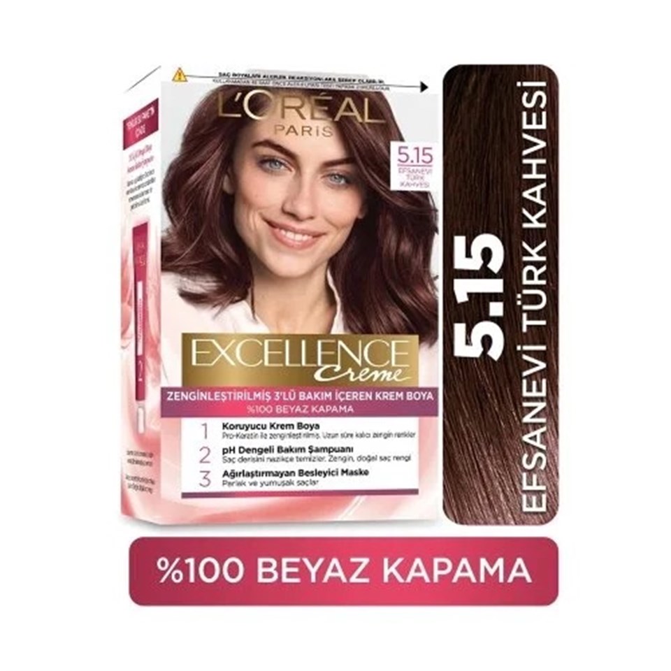 LOreal Paris Excellence Cream  Boya 5,15 Efsanevi Türk Kahvesi
