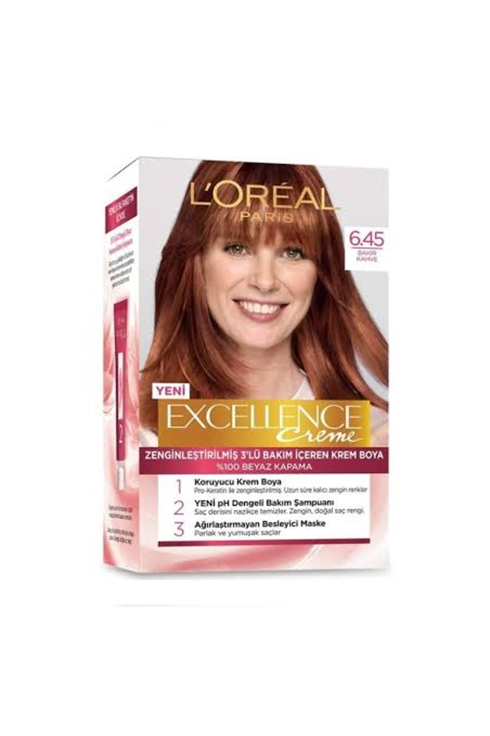 LOreal Paris Excellence Cream  Boya 6,45 Bakır Kahve 