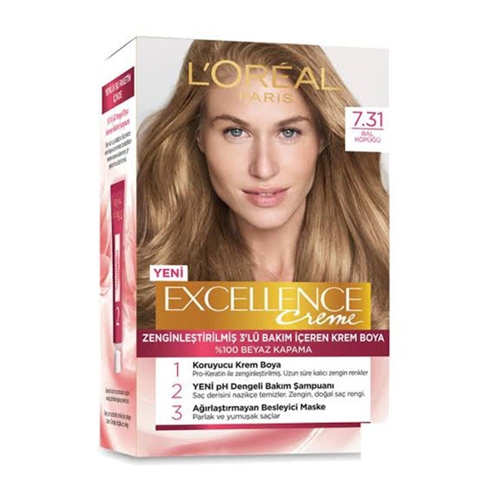 LOreal Paris Excellence Cream  Boya 7,31 Bal Köpüğü 