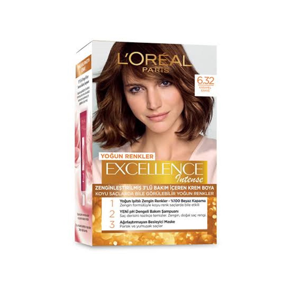 LOreal Paris Excellence intense  Boya 6,32 Karamel Kahve