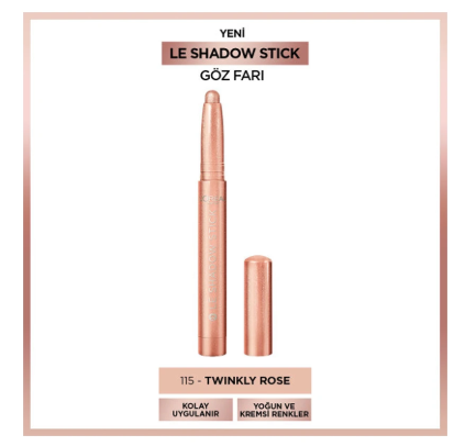 LOREAL PARİS MAKE-UPLORÉAL PARİS LE SHADOW STİCK 115 TWİNKL ROSE