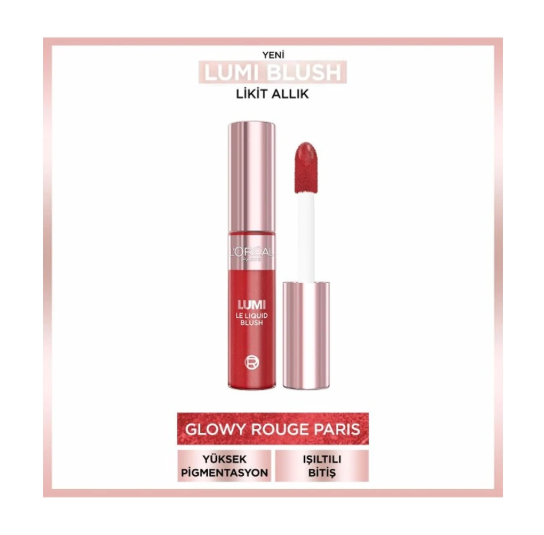 LOREAL PARİS MAKE-UPLORÉAL PARİS LUMİ BLUSH LİKİT ALLIK - 640 GLOWY ROUGE PARİS
