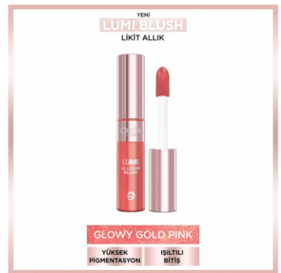 LOREAL PARİS MAKE-UPLORÉAL PARİS LUMİ BLUSH GLOWY GOLD PİNK 625
