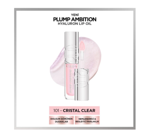 LOREAL PARİS MAKE-UPLORÉAL PARİS PLUMP AMBİTİON HYALURON LİP OİL 101 CRİSTAL CLEAR
