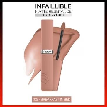 LOREAL PARİS MAKE-UPLOREAL PARİS OA MATTE RESİST 105 BREAKFAST İN BE