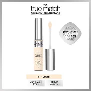 LOREAL PARİS MAKE-UPLOREAL PARİS TRUE MATCH AYDINLATAN SERUM KAPATICI 1N LİGHT