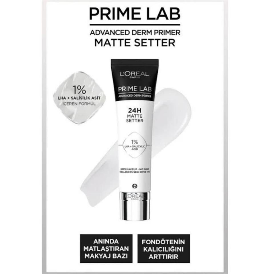 LOREAL PARİS PRİME LAB MATTE SETTER MATLASŞTIRICI MAKYAJ BAZI 30 ML