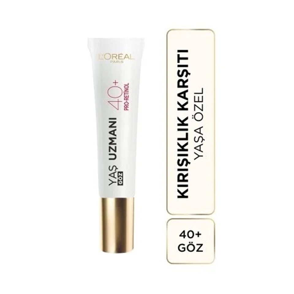 LOREAL PARİS YAŞ UZMANI 40+ KIRIŞIK KARŞITI GÖZ KREMİ 15ML