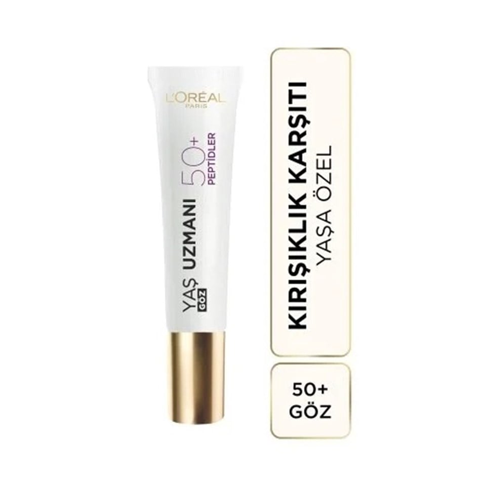 LOREAL PARİS YAŞ UZMANI 50+KIRIŞIK KARŞITI GÖZ KREMİ 15ML