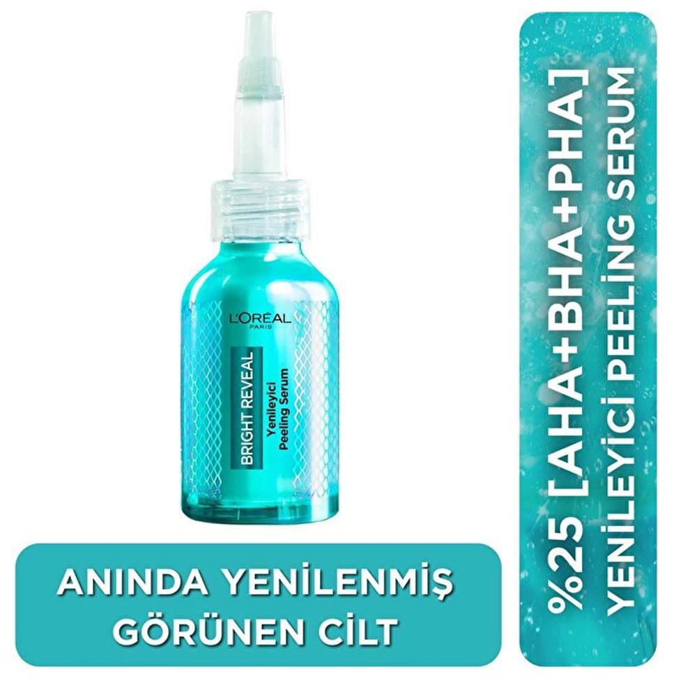 LOREAL PARİSLOREAL PARİS BRİGHT REVEAL KOYU LEKELERE KARŞI HIZLI ETKİLİ YENİLEYİCİ PEELİNG SERUM 25% [AHA + BHA + PHA] 25 ML