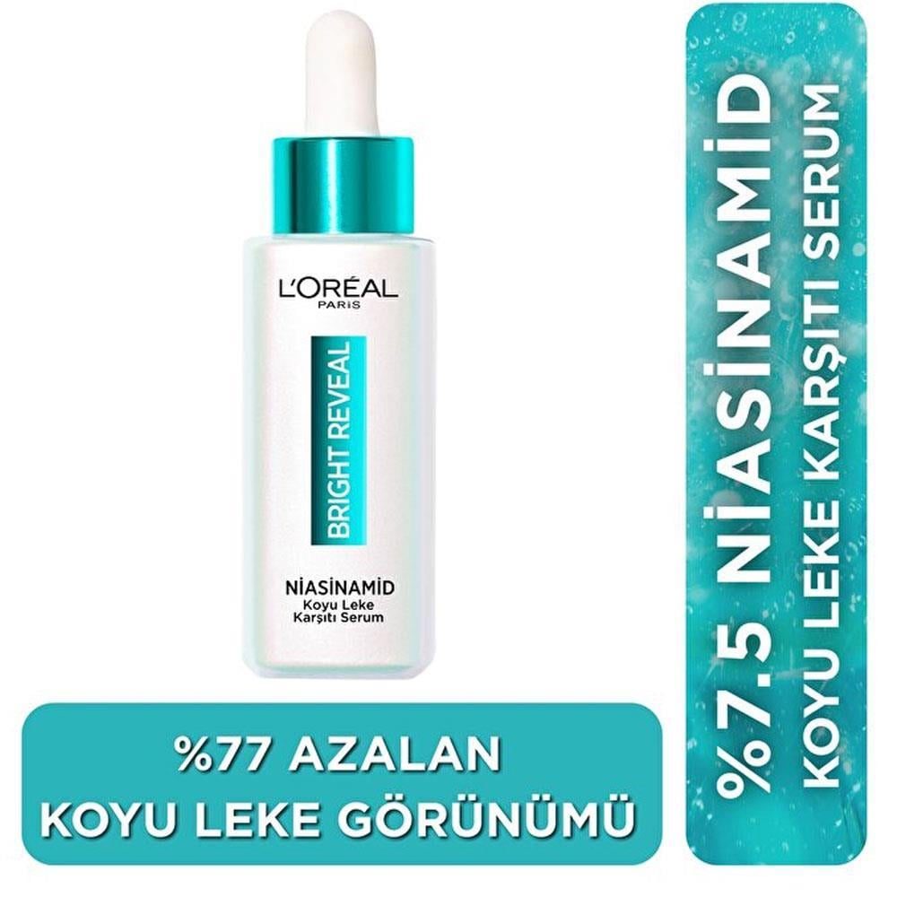 LOREAL PARİSLOREAL PARİS BRİGHT REVEAL SİVİLCE, GÜNEŞ, YAŞLANMA LEKELERİNDE ETKİLİ KOYU LEKE KARŞITI SERUM 30 ML
