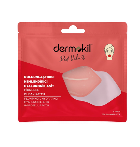 MaskelerDERMOKİLDERMOKİL DOLGUNLAŞTIRICI NEMLENDİRİCİ HYALÜRONİK ASİT DUDAK MASKESİ 8 GR