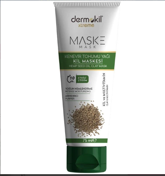 MaskelerDERMOKİLDERMOKİL KENEVİR TOHUMU YAĞI KİL MASKESİ 75 ML