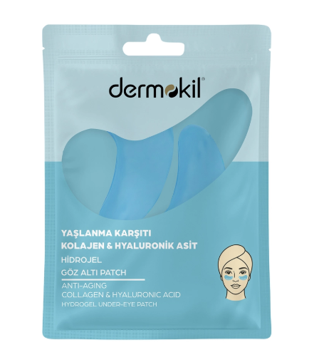 MaskelerDERMOKİLDERMOKİL YAŞLANMA KARŞITI KOLAJEN HYALÜRONİK ASİT HİDROJEL GÖZ ALTI MASKESİ 7 GR