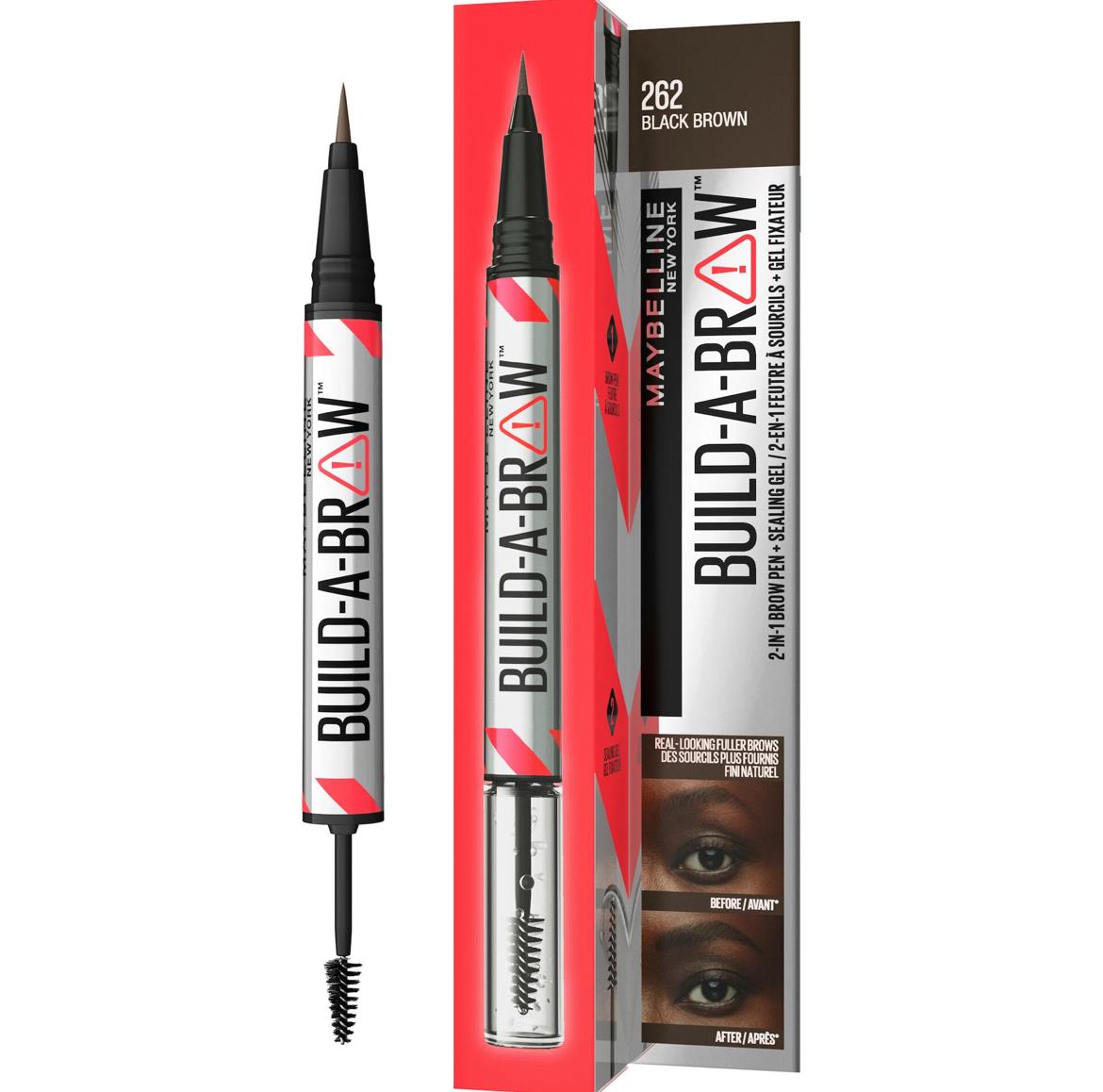 MAYBELLİNE NEW YORKMAYBELLİNE NEW YORK BUİLD A BROW 2İN1 KAŞ KALEMİ VE JELİ BLACK BROWN