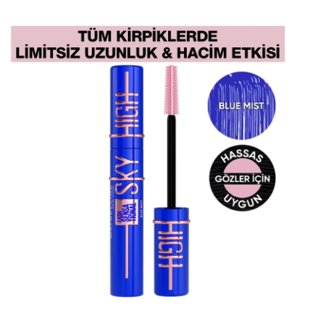 MAYBELLİNE NEW YORKMAYBELLİNE NEW YORK LASH SENSATİONAL SKY HİGH MASKARA BLUE MİST
