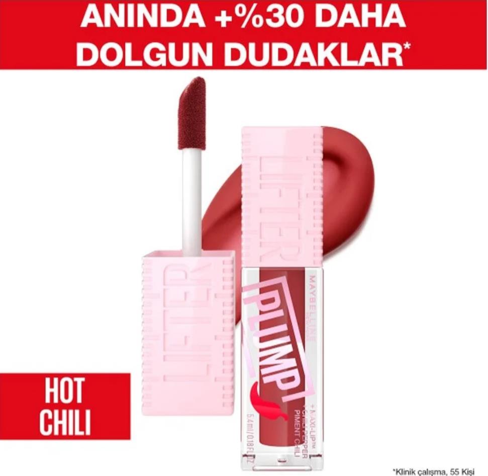 MAYBELLİNE NEW YORKMAYBELLİNE NEW YORK LİFTER PLUMP DUDAK PARLATICISI - 006 HOT CHİLİ