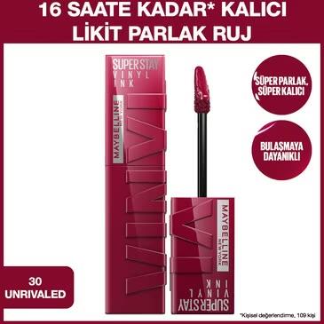 MAYBELLİNE NEW YORKMAYBELLİNE NEW YORK SUPER STAY VİNYL INK UZUN SÜRE KALICI LİKİT PARLAK RUJ 30