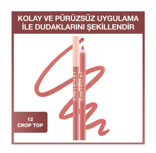 MAYBELLİNE NEW YORKMAYBELLİNE NEW YORK LİFTER LİNER DUDAK KALEMİ- 012 CROP TOP