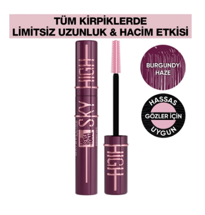 MAYBELLİNE NEW YORKMAYBELLİNE NEW YORK LASH SENSATİONAL SKY HİGH MASKARA BURGUNDY
