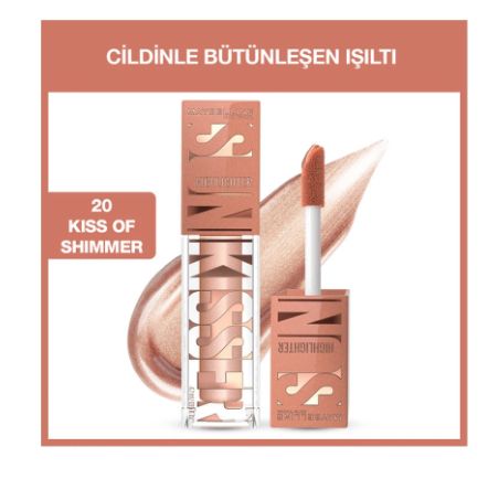 MAYBELLİNE NEW YORKMAYBELLİNE NEW YORK SUNKİSSER LİKİT AYDINLATICI HİGHLİGHTER - 20 KİSS OF SHİMMER
