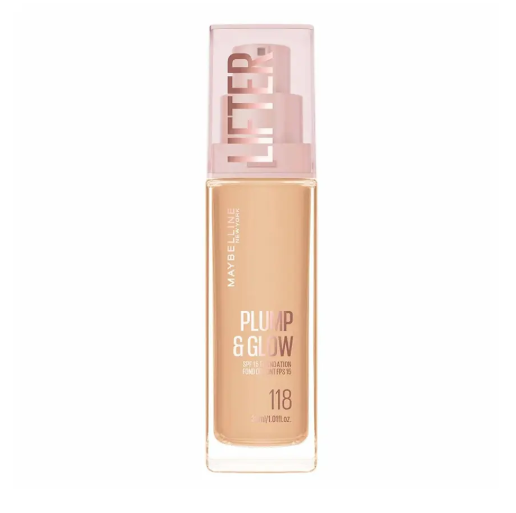 MAYBELLİNE NEW YORKMAYBELLİNE NEW YORK LİFTER PLUMP & GLOW NİASİNAMİD VE HYALÜRONİK ASİT İÇEREN AYDINLATAN FONDÖTEN - 118