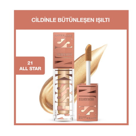MAYBELLİNE NEW YORKMAYBELLİNE NEW YORK SUNKİSSER LİKİT AYDINLATICI HİGHLİGHTER - 21 ALL STAR