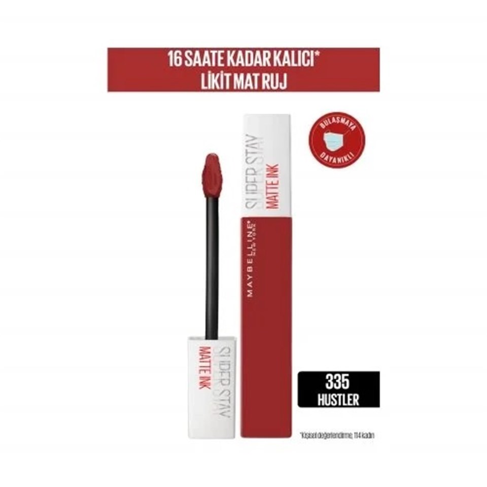 MAYBELLİNE SUPER STAY MATTE INK LİKİT MAT RUJ 335