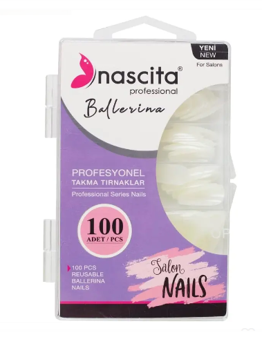 NASCİTANASCİTA TAKMA TIRNAK - BALLERİNA 100 ADET