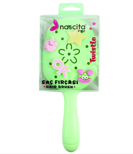 NASCİTANASCİTA TWİSTLO SAÇ FIRÇASI YEŞİL