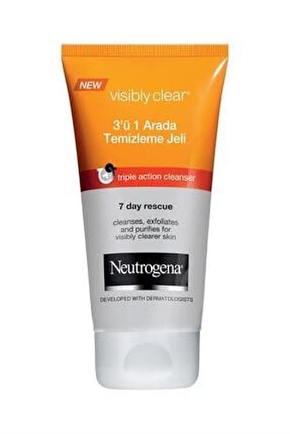 NEUTROGENA VİSİBLY CLEAR 3Ü 1 ARADA TEİIZLEME JELİ 100ML